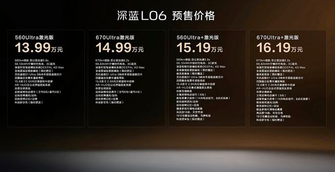 1399万元起公路磁悬浮深蓝L06预售开启3nm车规级座舱芯片(图1)